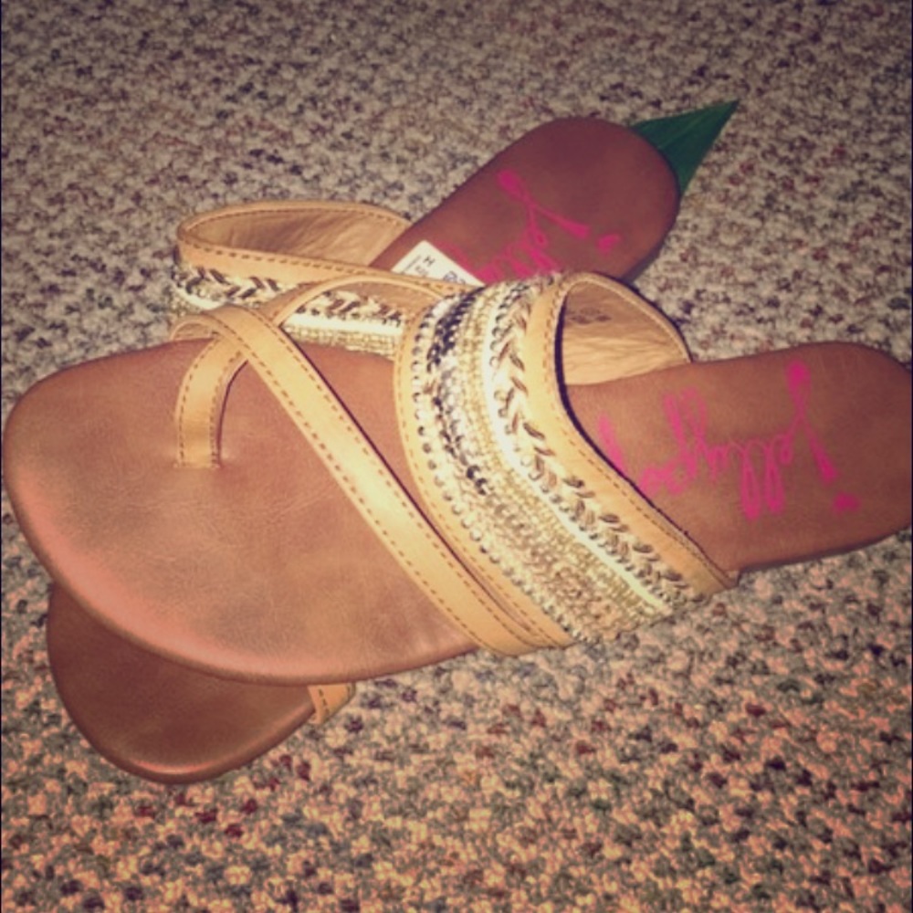 Cute brown sandals