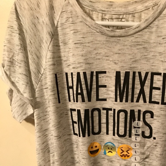 Never worn "MIXED EMOTIONS" t-shirt - Picture 2 of 4