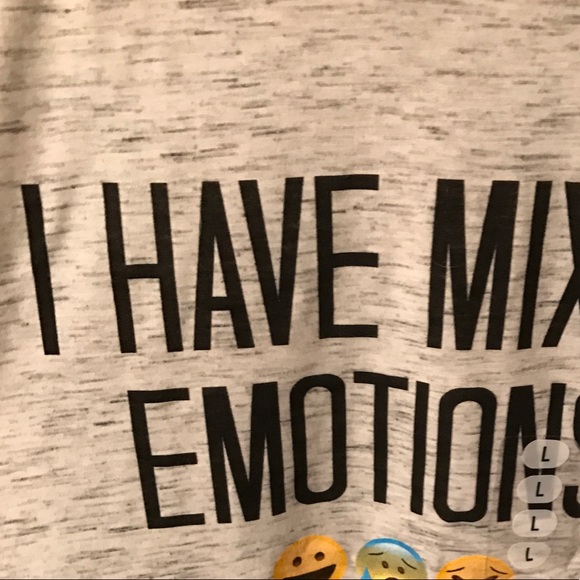 Never worn "MIXED EMOTIONS" t-shirt - Picture 3 of 4