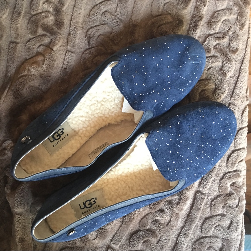 UGG Australia Suede Blue Flats