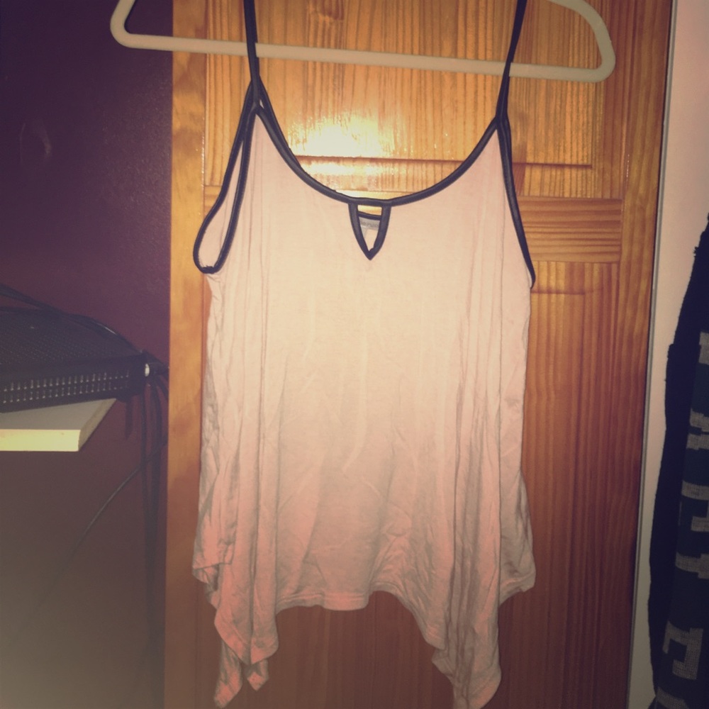 Charlotte Russe Pale Pink Flowy Tank Top