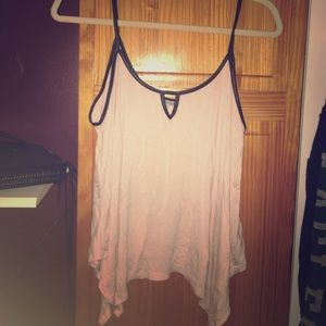 Charlotte Russe Pale Pink Flowy Tank Top