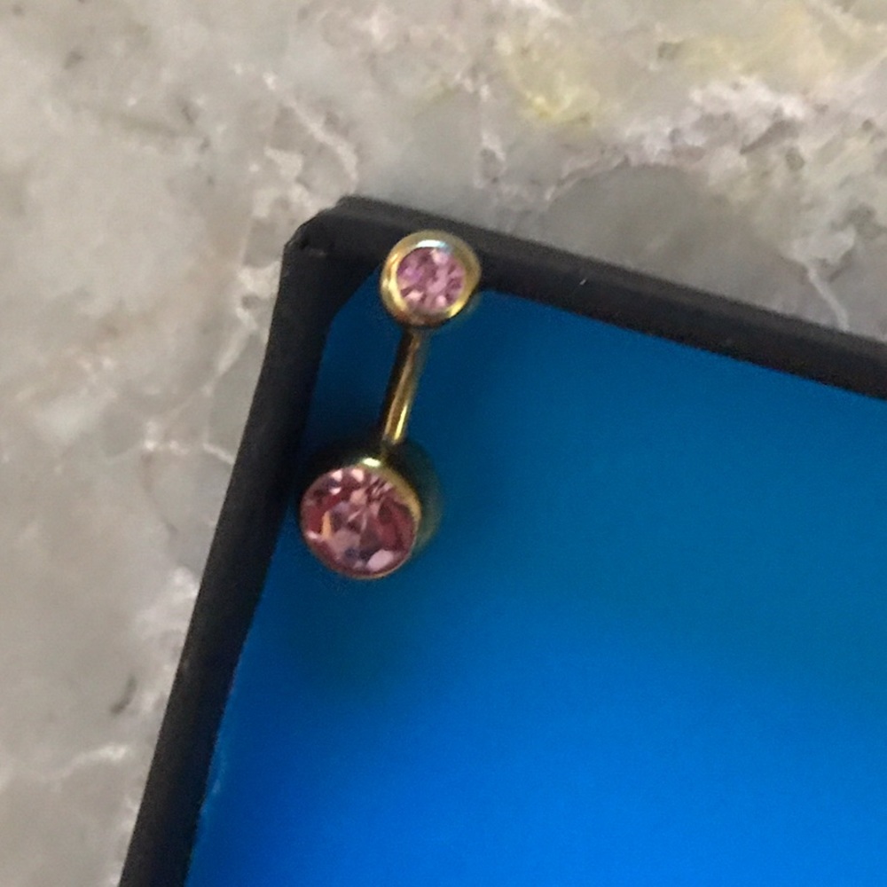 😍💖 Pink belly ring - Picture 2 of 2