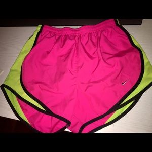 pink nike shorts