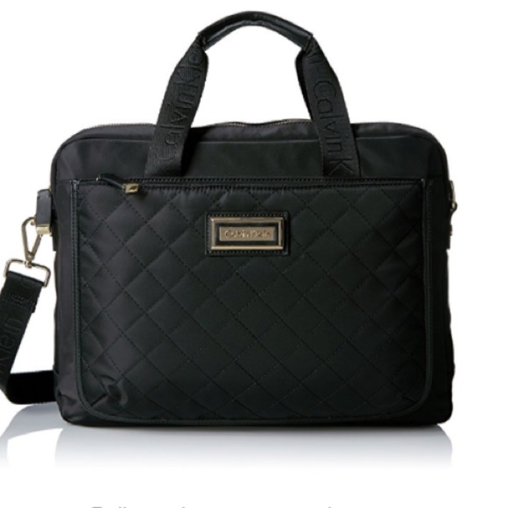 Calvin Klein Belfast Quilted Nylon Computer Bag