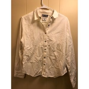 Columbia women's white button down large