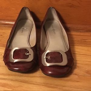 Kelly & Katie Cherry Buckle Flats