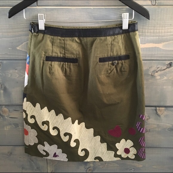 Anthropologie Tulipa Embroidered Skirt - Picture 3 of 3