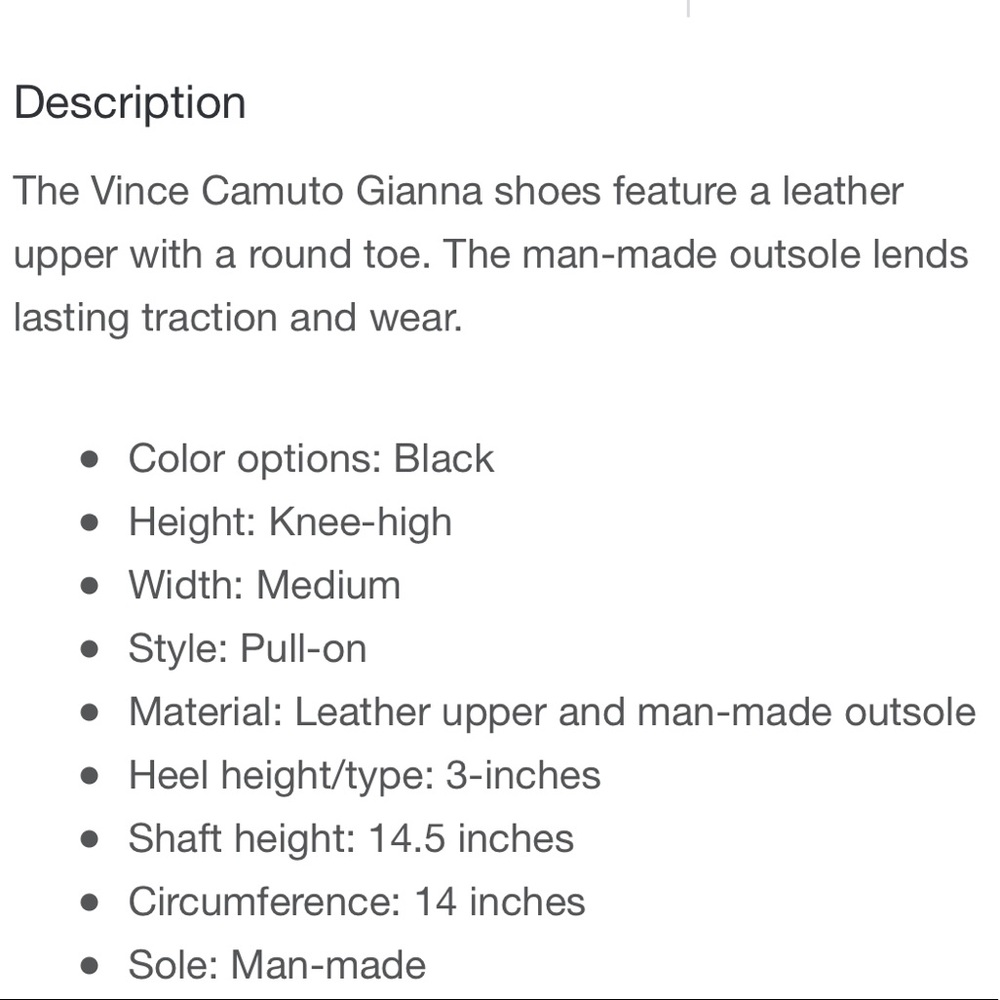 ❌ - SOLD - Vince Camuto - GIANNA - Tall boots - Picture 7 of 7