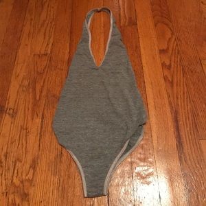 Grey American Apparel Bodysuit
