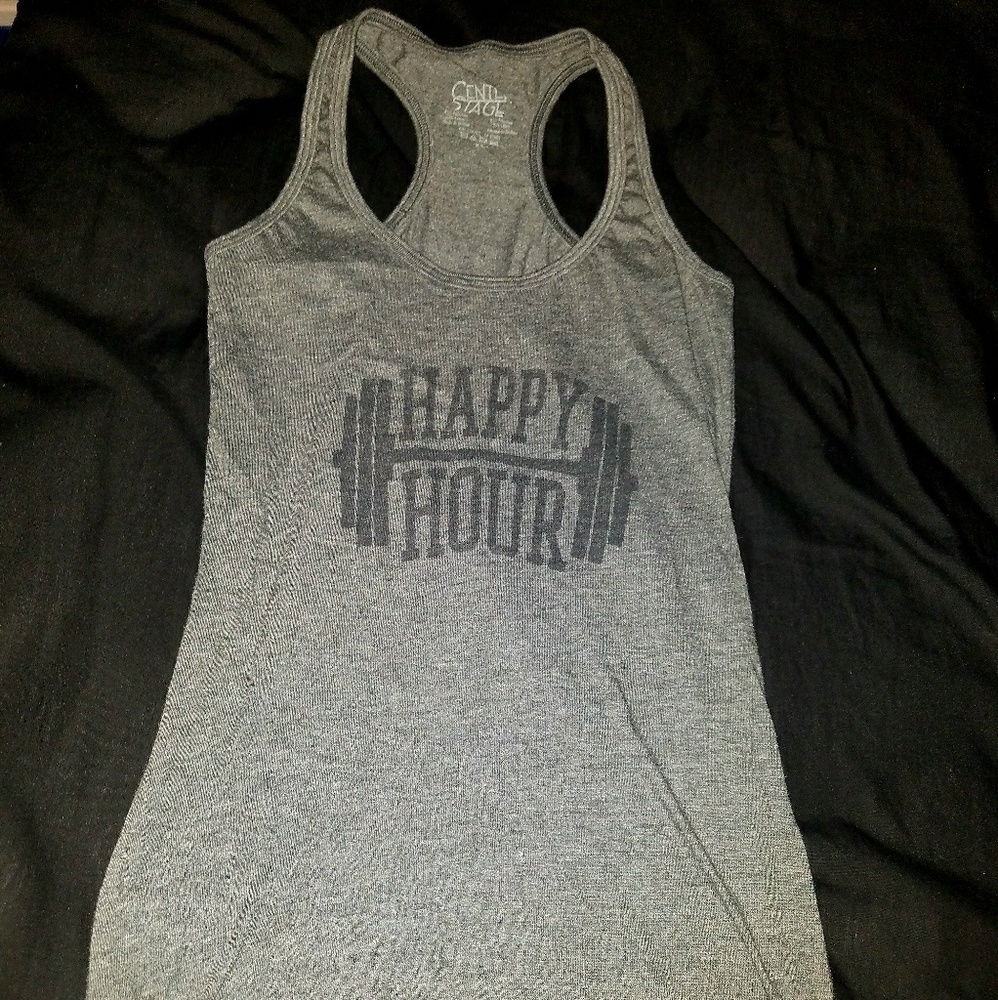 Workout racerback tank.