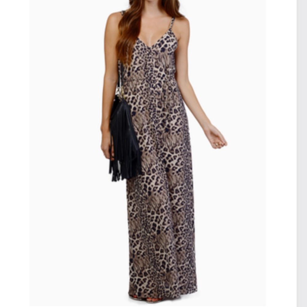 Leopard print Maxi Dress