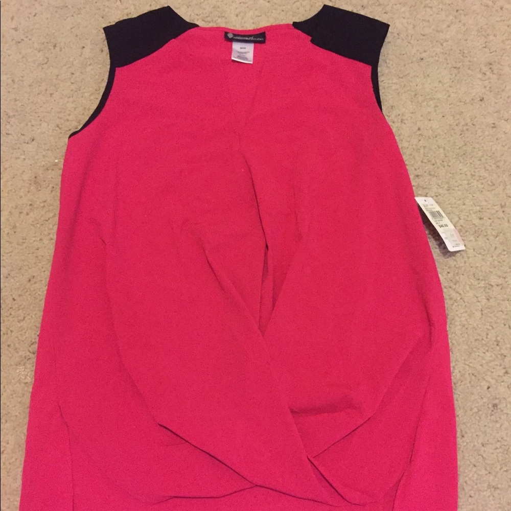 Red and Black Work Tank