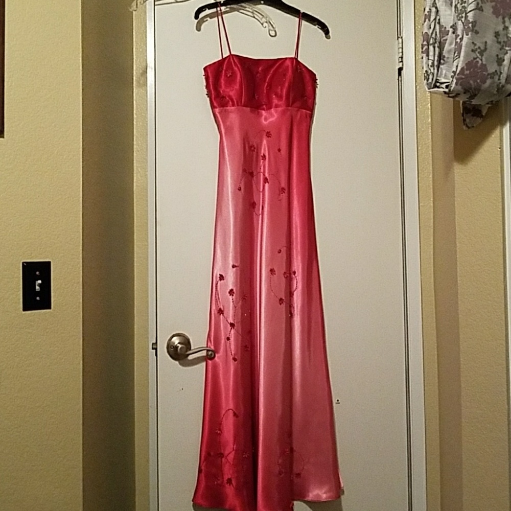Long pink ombre gown