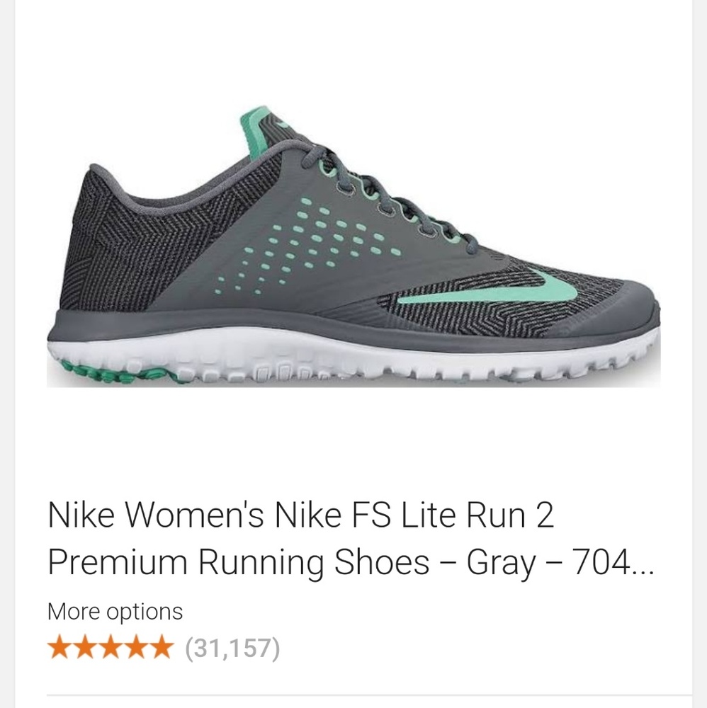 Nike FS Fitsole Lite Run 2, teal, 8.5, nearly new