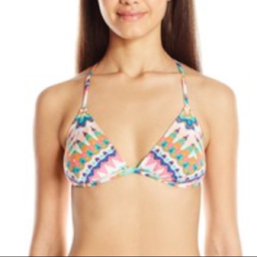 Nwot Bikini Lab Ikat Print Top & Bottom Sz S - image 2