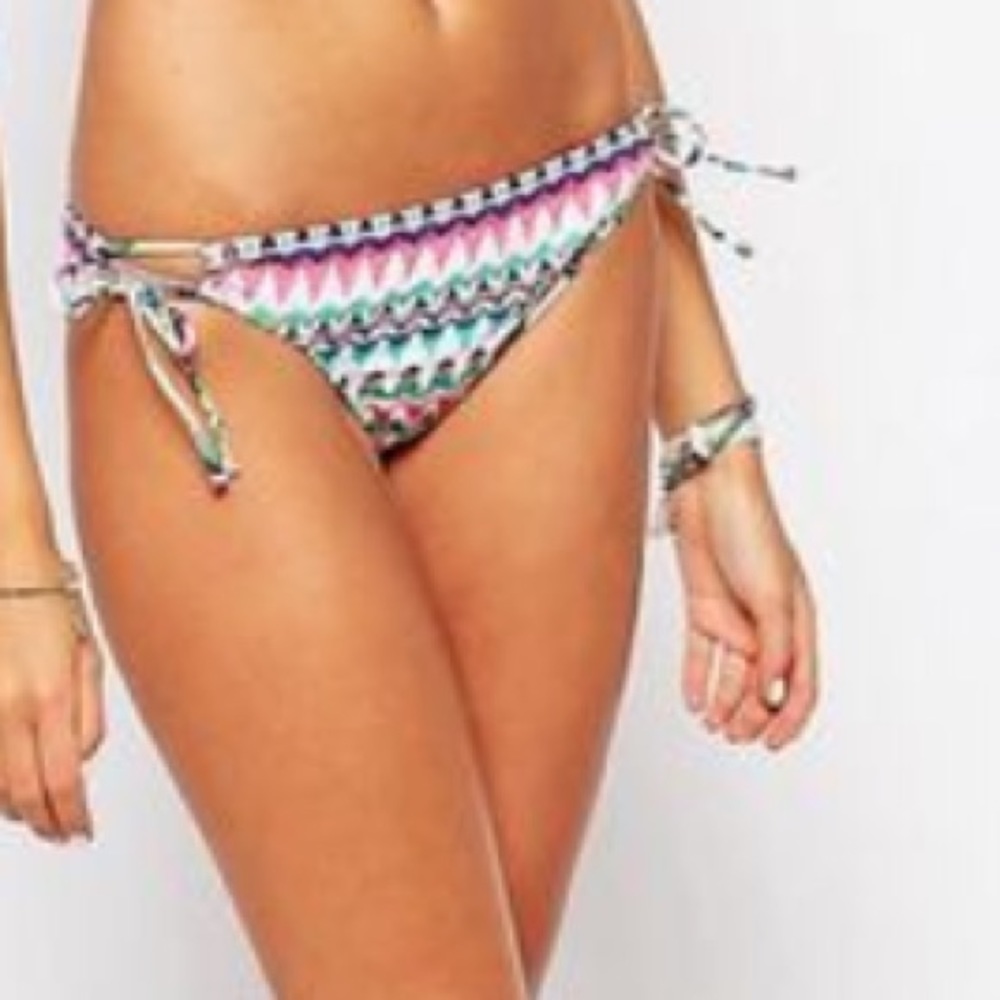 Nwot Bikini Lab Ikat Print Top & Bottom Sz S - image 3