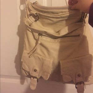 Mossimo beige leather bag