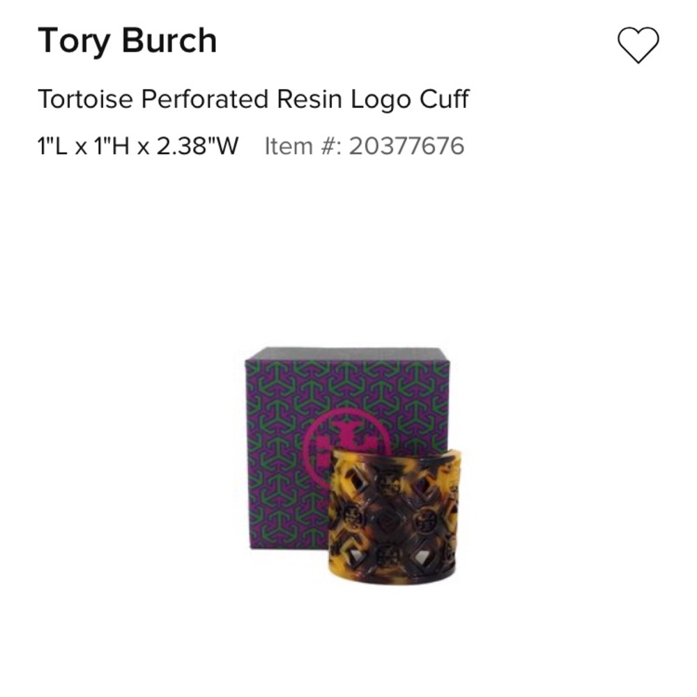 Tory Burch tortoise shell bracelet