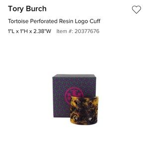 Tory Burch tortoise shell bracelet