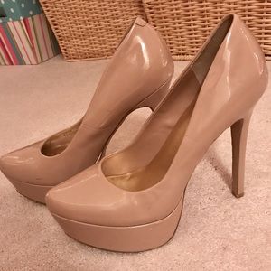 Jessica Simpson Nude Platform Heels