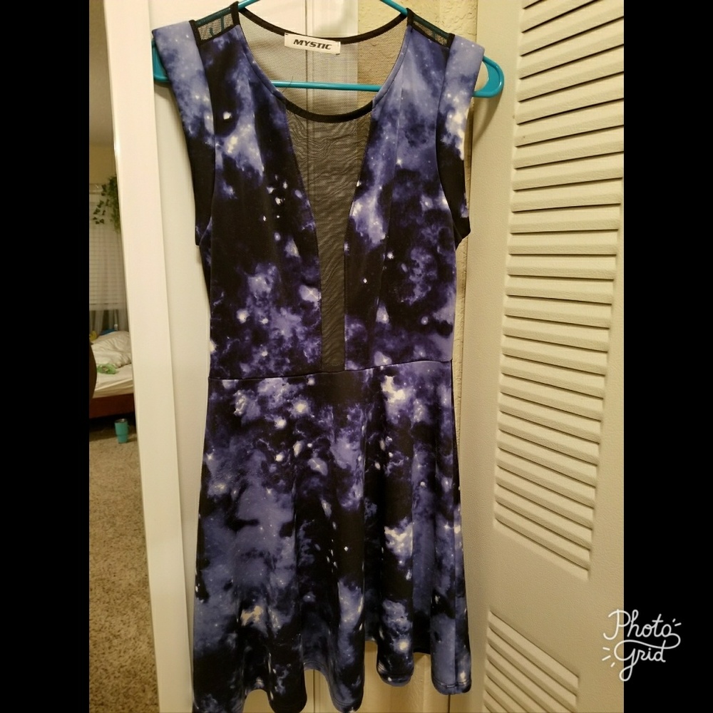 Galaxy Deep V dress