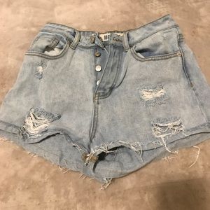 Brandy high waisted denim button shorts! (Unworn)