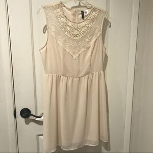 Cream lace dress