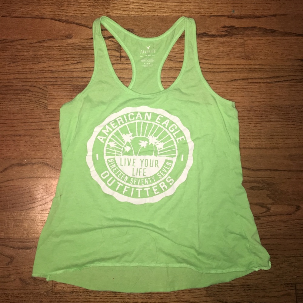 Green American Eagle Tank Top
