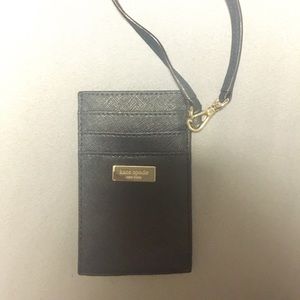 Small black Kate Spade card holder