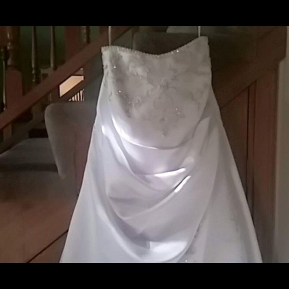 Davids bridal wedding dress . White