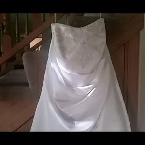 Davids bridal wedding dress . White