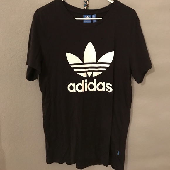 adidas Tops - Black&White Logo Adidas T-Shirt