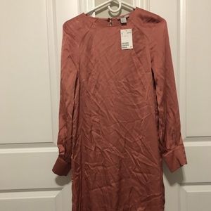 Rusty Coral Long Sleeve Dress