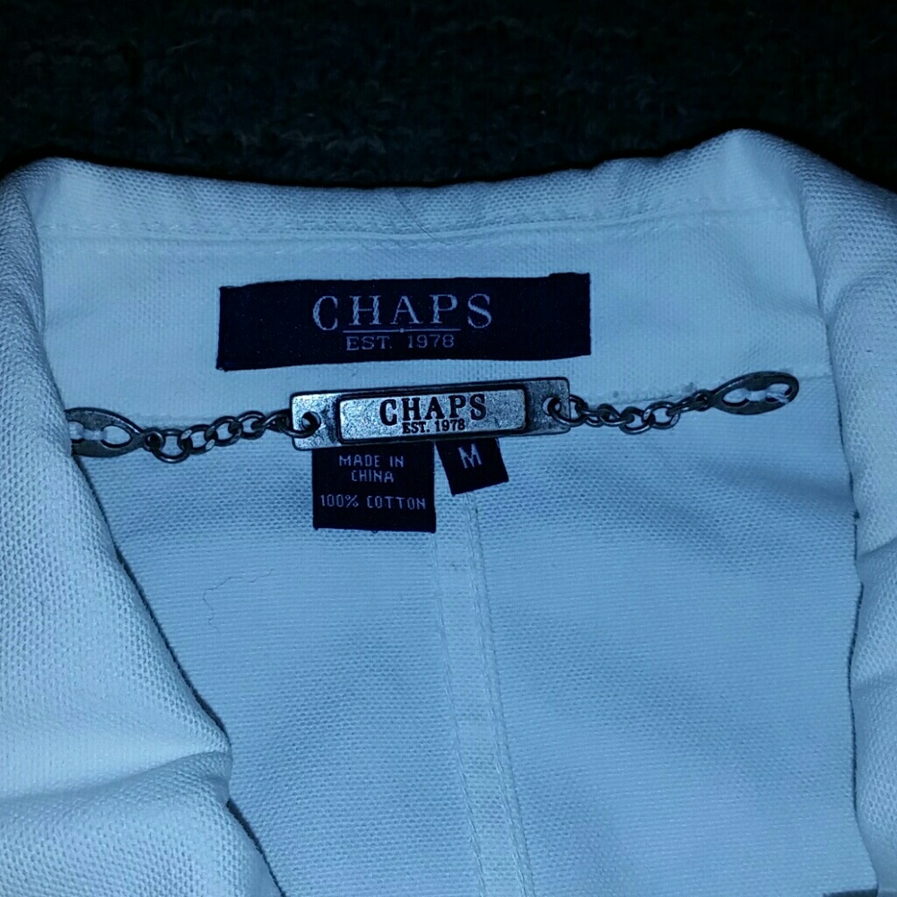 Chaps nwot white denim jacket - Picture 3 of 5