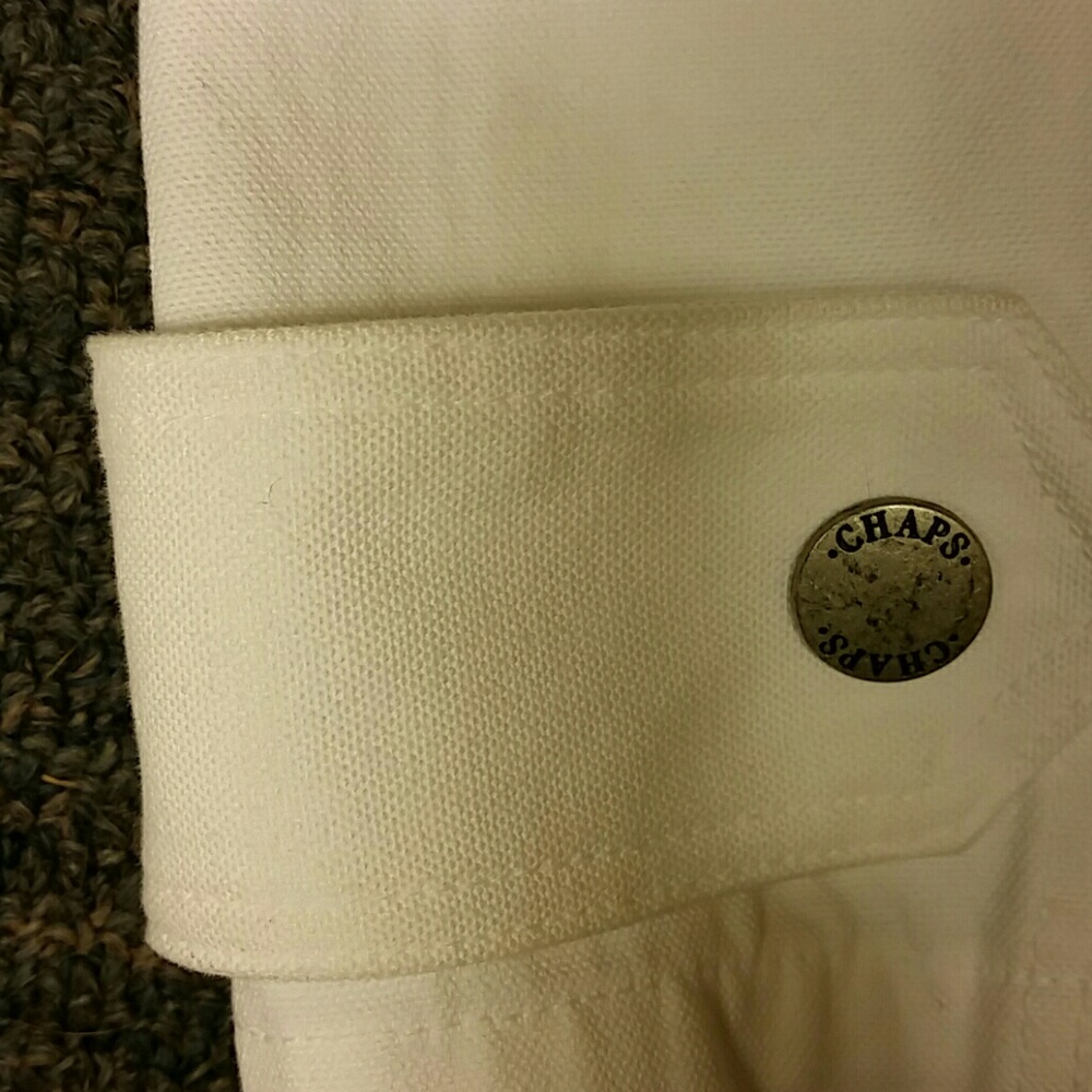 Chaps nwot white denim jacket - Picture 5 of 5