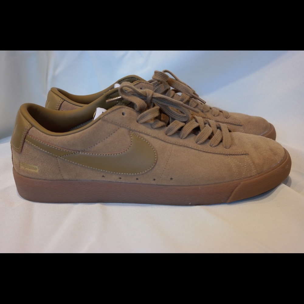 Men's Supreme Nike Blazer low GT “Tan”
Size: 12