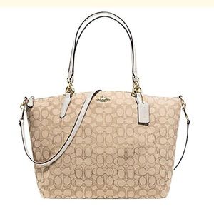 Coach F36722 Outline Signature Kelsey Light Khaki