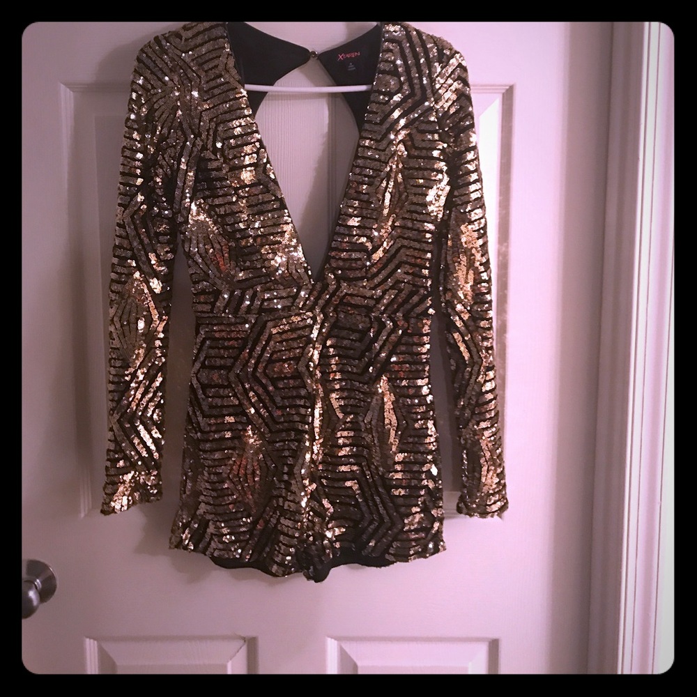 Sequined romper