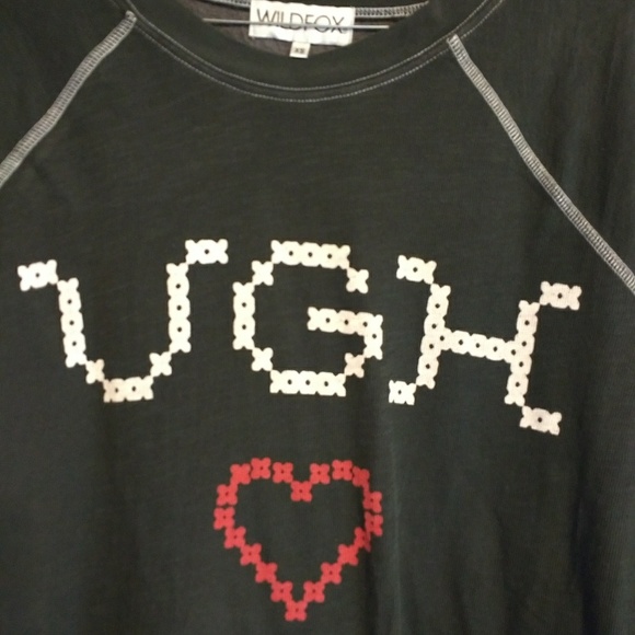 Wildfox "UGH ❤️" Sweatshirt/Jumper - Picture 6 of 7