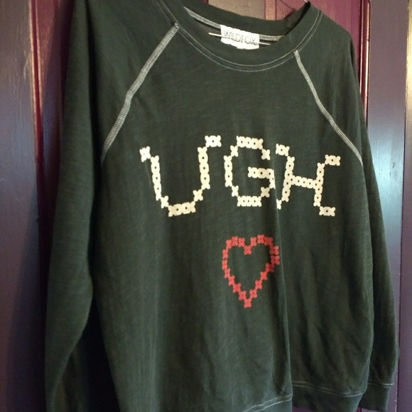 Wildfox "UGH ❤️" Sweatshirt/Jumper - Picture 7 of 7