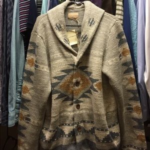 Original Lucky Brand California Woven Cardigan