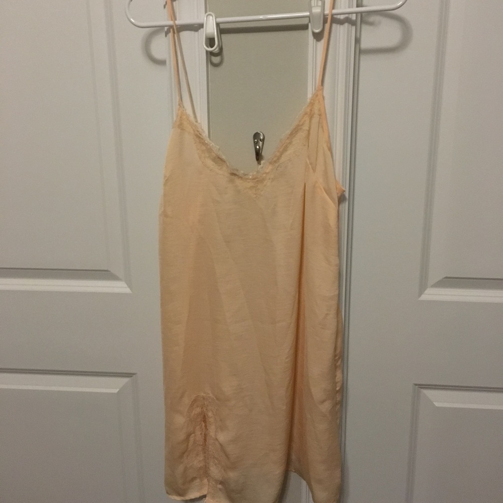 Out From Under Lace Slip Dress (Baby Pink/Wh) UO