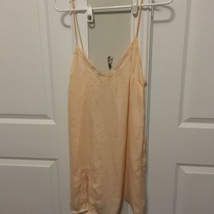 Out From Under Lace Slip Dress (Baby Pink/Wh) UO