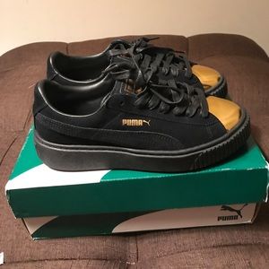 Puma gold tip platform sneaker😍✨