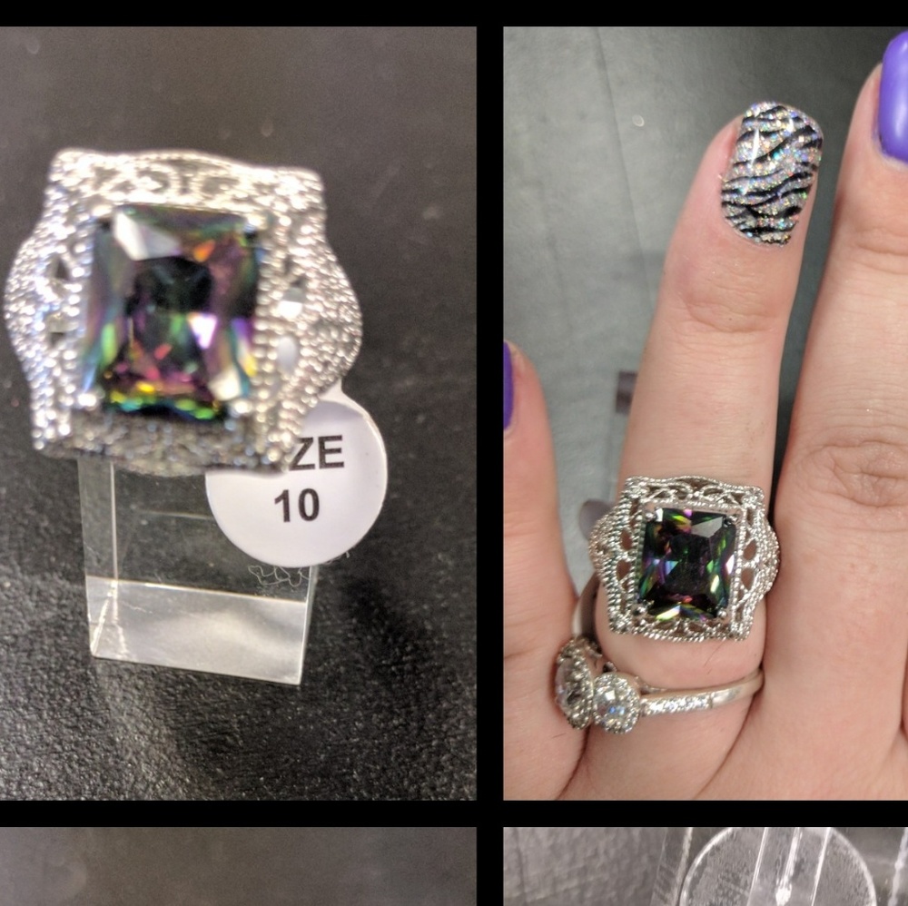 Mystic Topaz/ Mystic Fire Statement Ring