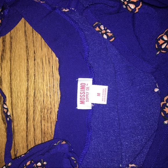 Navy Blue Patterned Dress - Picture 2 of 3