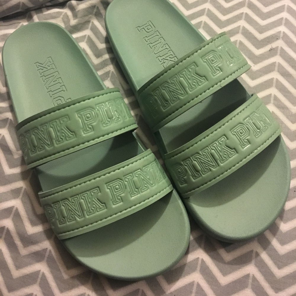 VS PINK DOUBLE STRAP SPORT SLIDE