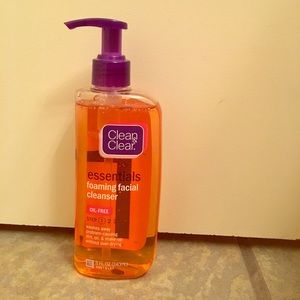 Clean and Clear foaming facial cleanser