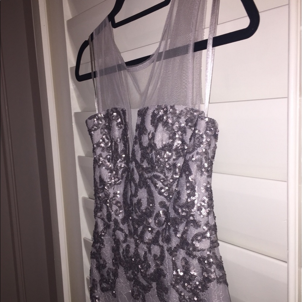 Lavender BCBG MaxAzria Fitted Cocktail Dress